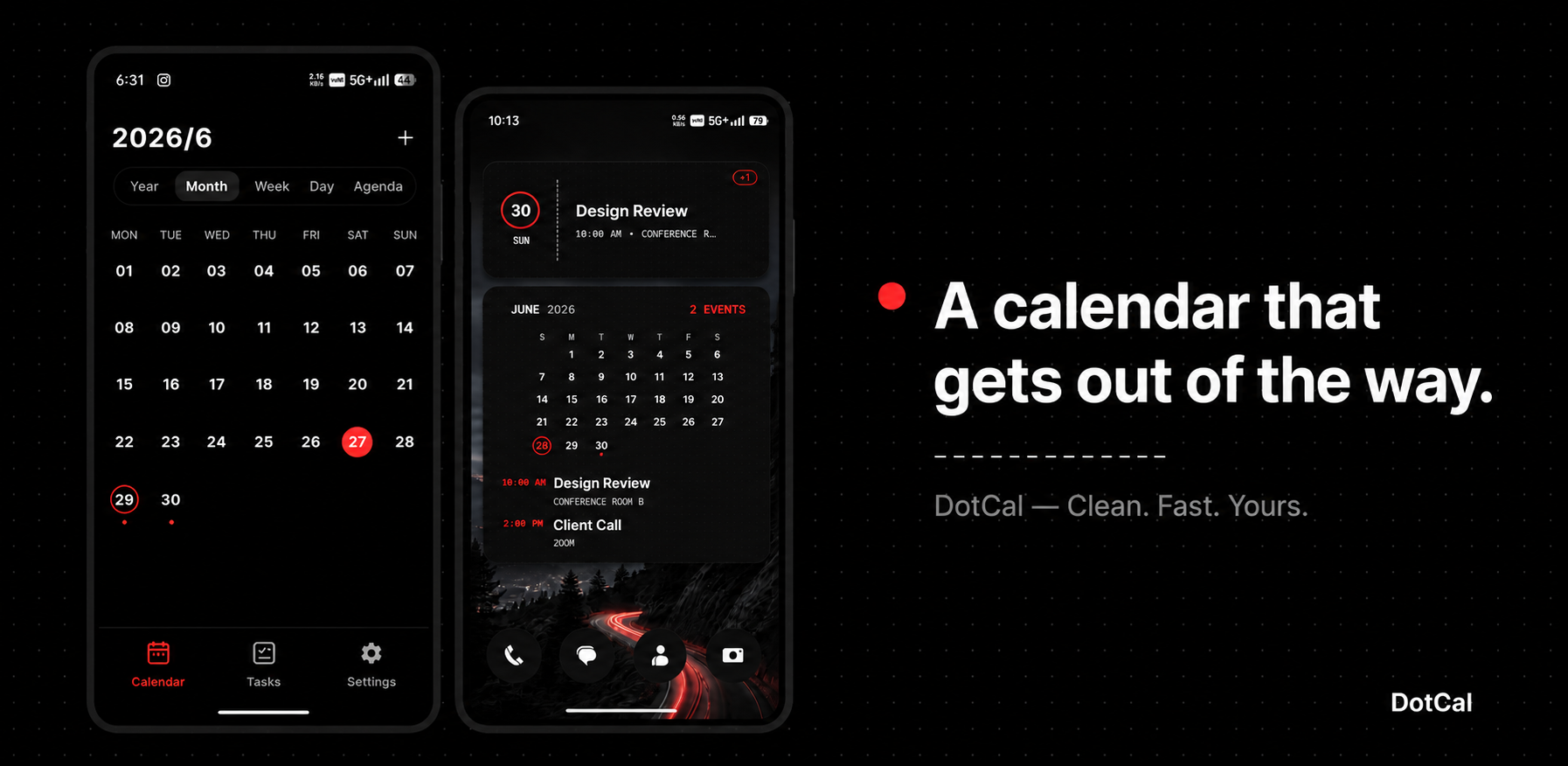 DotCal calendar views promo